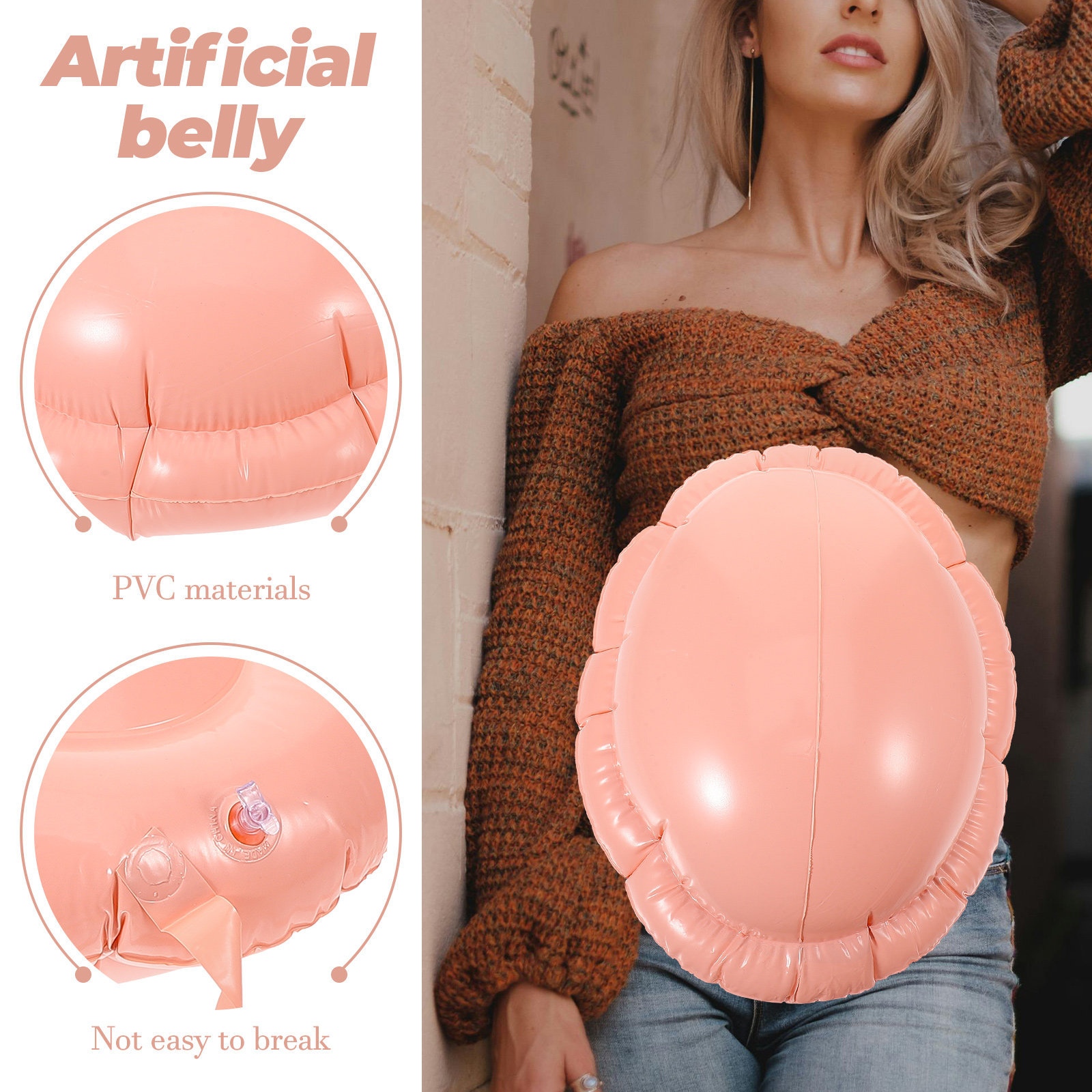 Aufblasbarer Schwangerschaftsb – Easy Cosplay Prop Bewertung und Preis