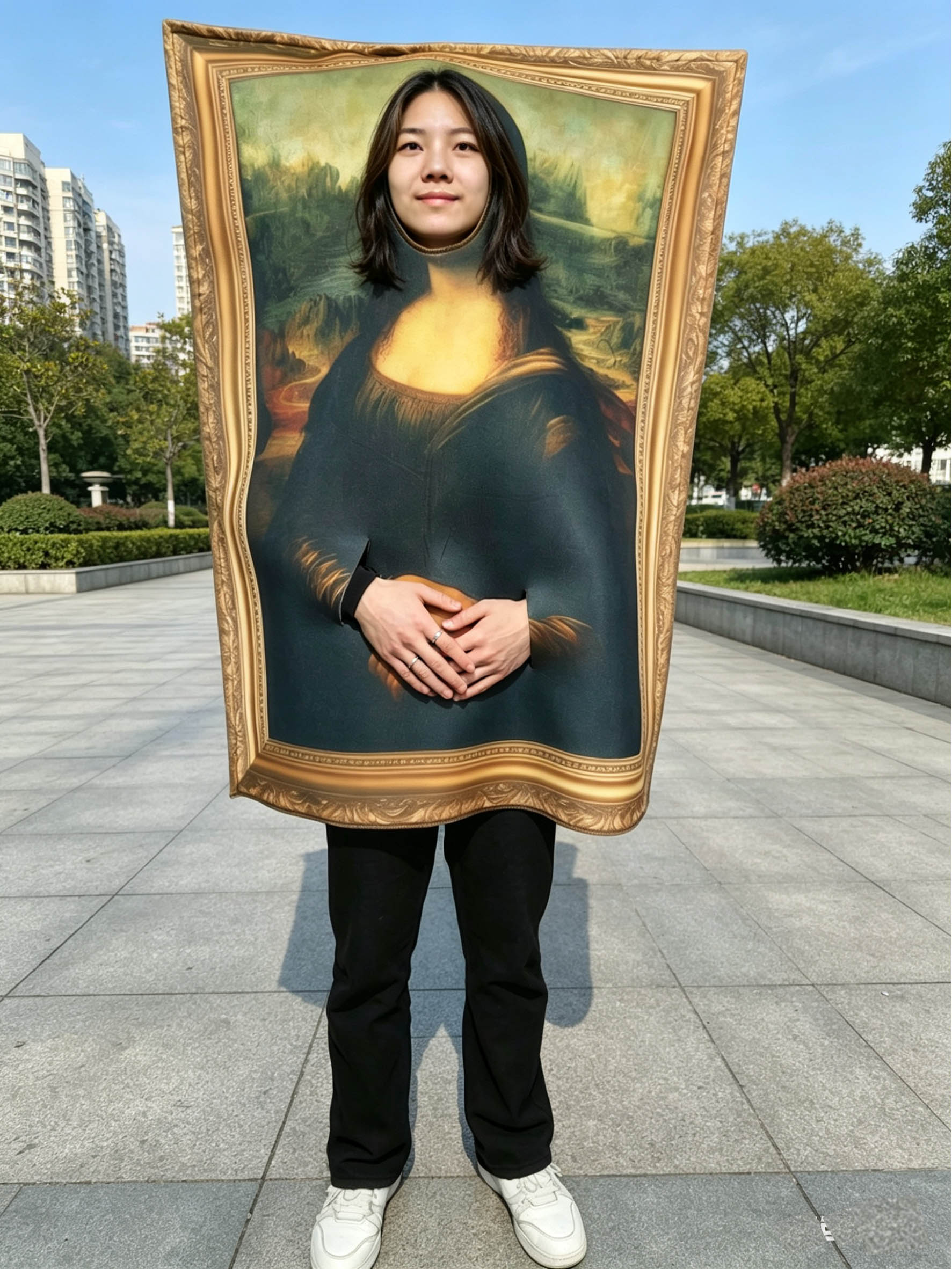 Halloween Mona Lisa Smile Cosp – Cosplay Prop Paint Bewertung und Preis